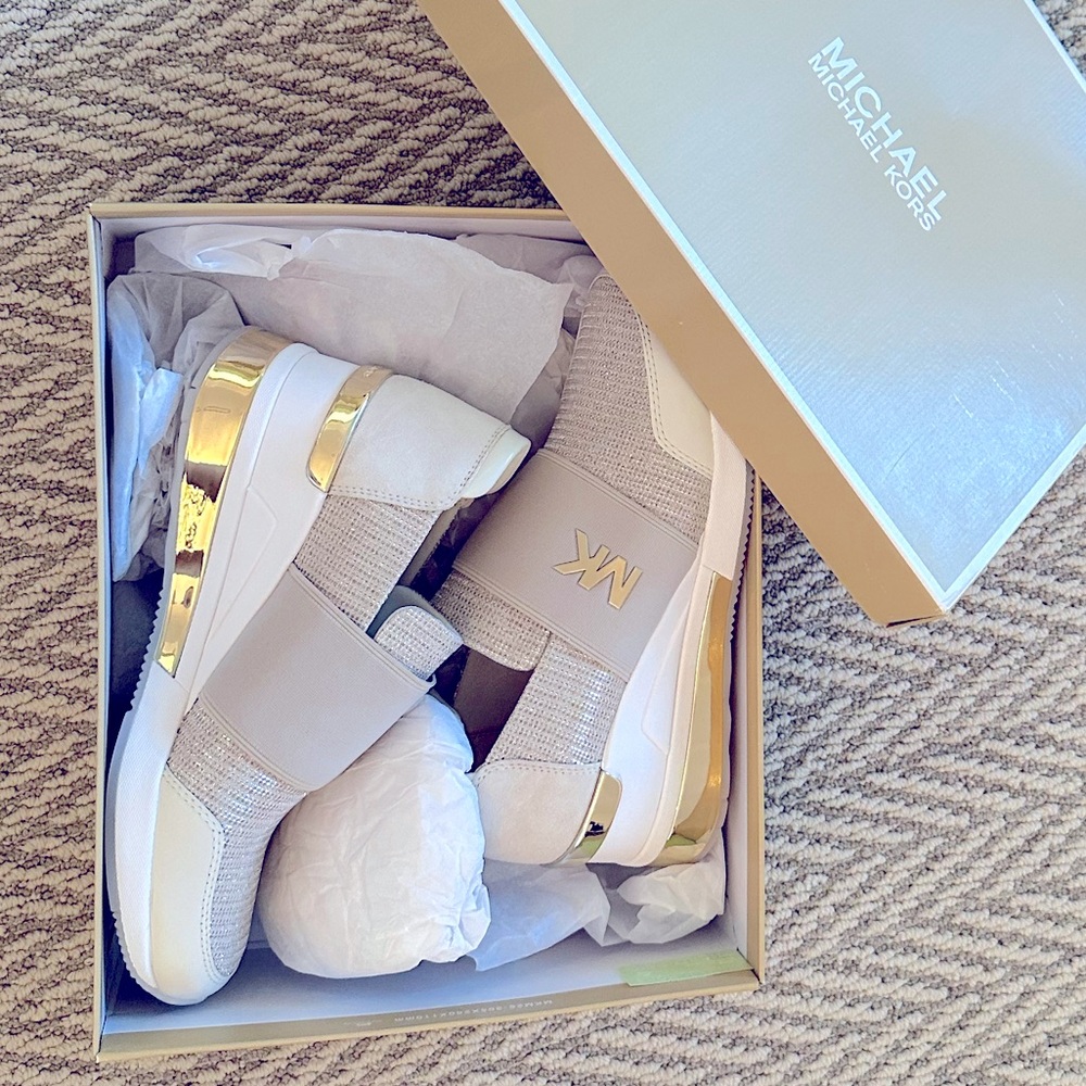 Micheal Kors - Felix trainer extreme glitter chain mesh shoe